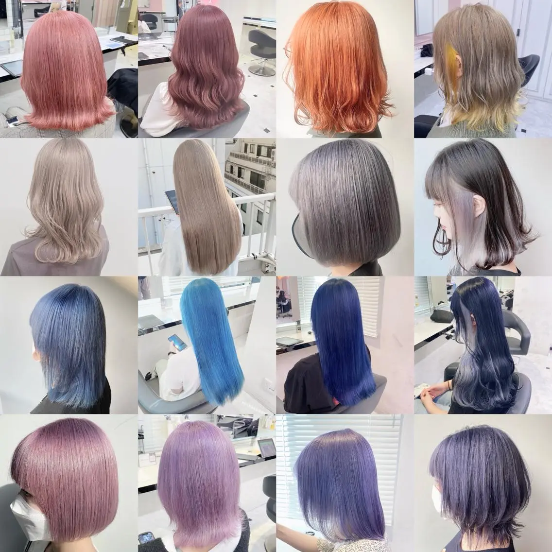 セミロング カラー ヘアアレンジ 切りっぱなしボブ セミロングパーマ アッシュ アッシュグレー アッシュグレージュ ヘアカラー ヘアセット 全色特化美容師 /コウスケ🎨のヘアスタイル