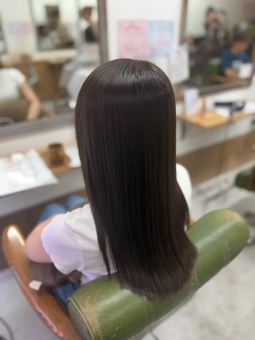 ロング カット 縮毛矯正 菅原 愛華のヘアスタイル