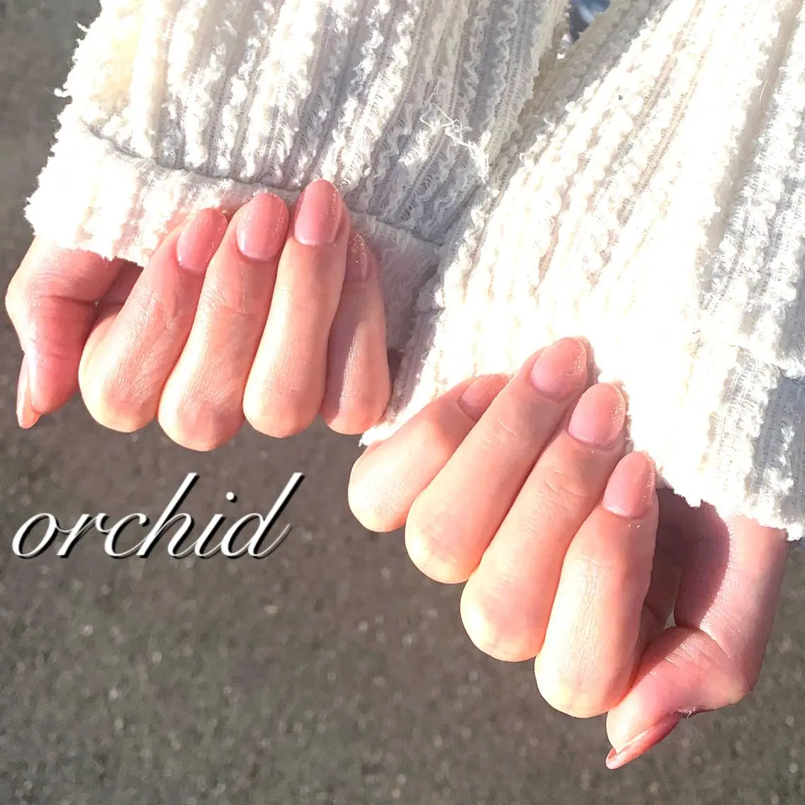 ネイル グラデーション ラメ(グリッター) スカルプネイル orchid ♡オーキッドのネイルデザイン