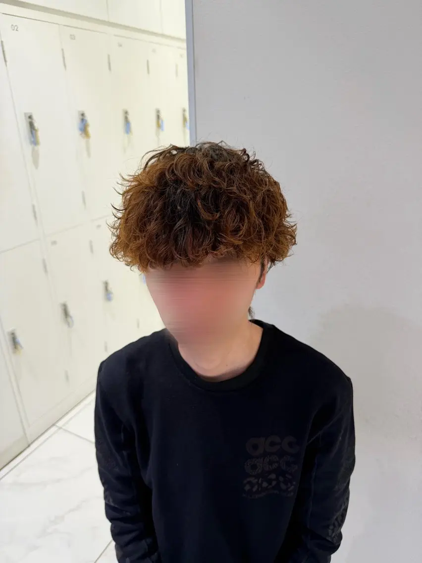 パーマ メンズ ツヤ重視 ワンカラー🫧Mioのヘアスタイル