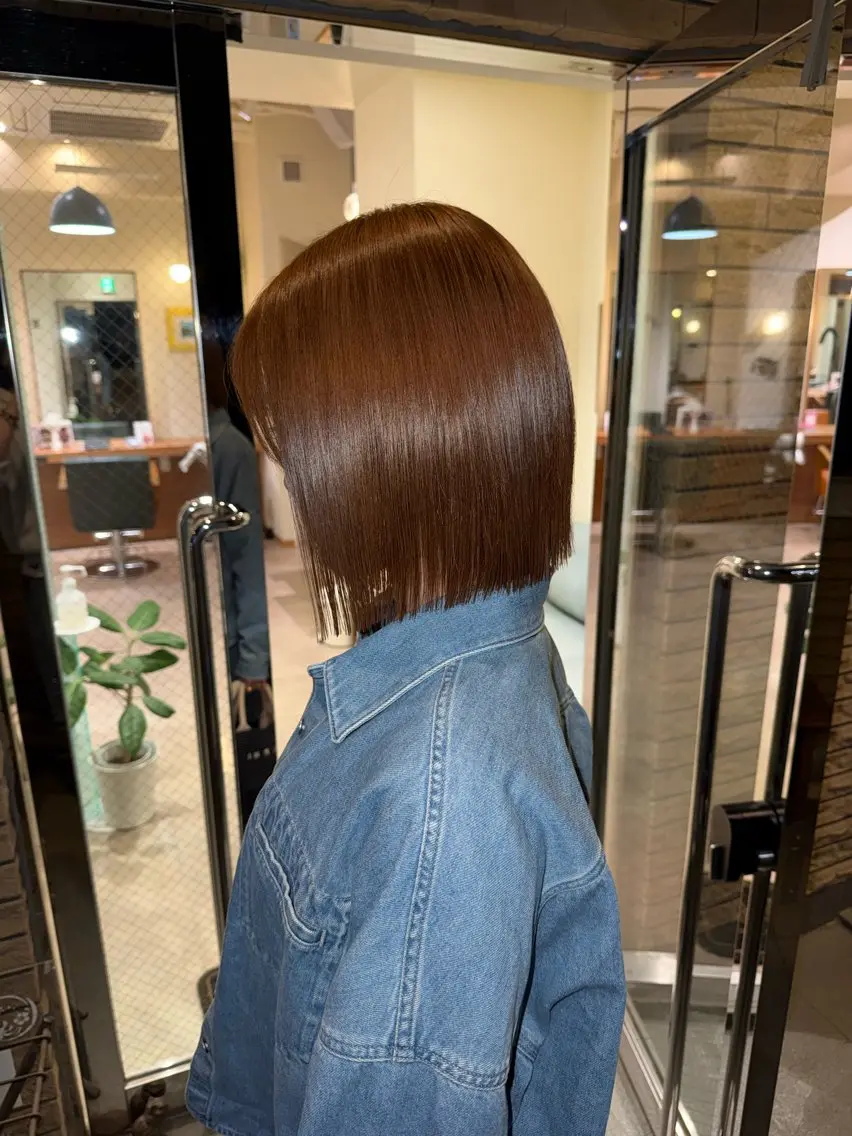 ミディアム 髪質改善 トリートメント 酸熱トリートメント カット ヘアカラー トリートメント 鈴木 海都のヘアスタイル