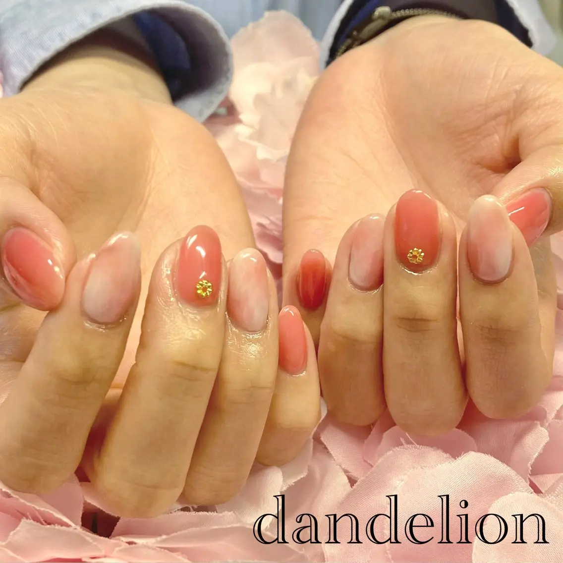 ネイル ハンドネイル ハンドケア dandelion ダンデライオンのネイルデザイン