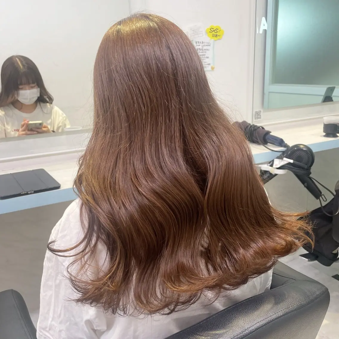 セミロング カラー ヘアカラー 【美髪矯正/絹髪】 🎀hinano🎀のヘアスタイル