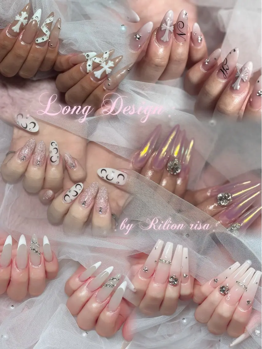 ネイル スカルプネイル ネイルチップ ハンドネイル RiLion💗 Risa🦋💜のネイルデザイン