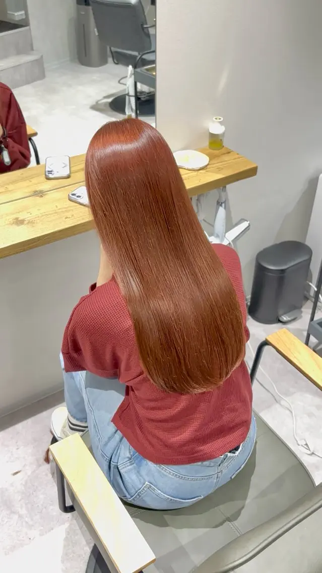 ロング ヘアカラー トリートメント ますの あやかのヘアスタイル