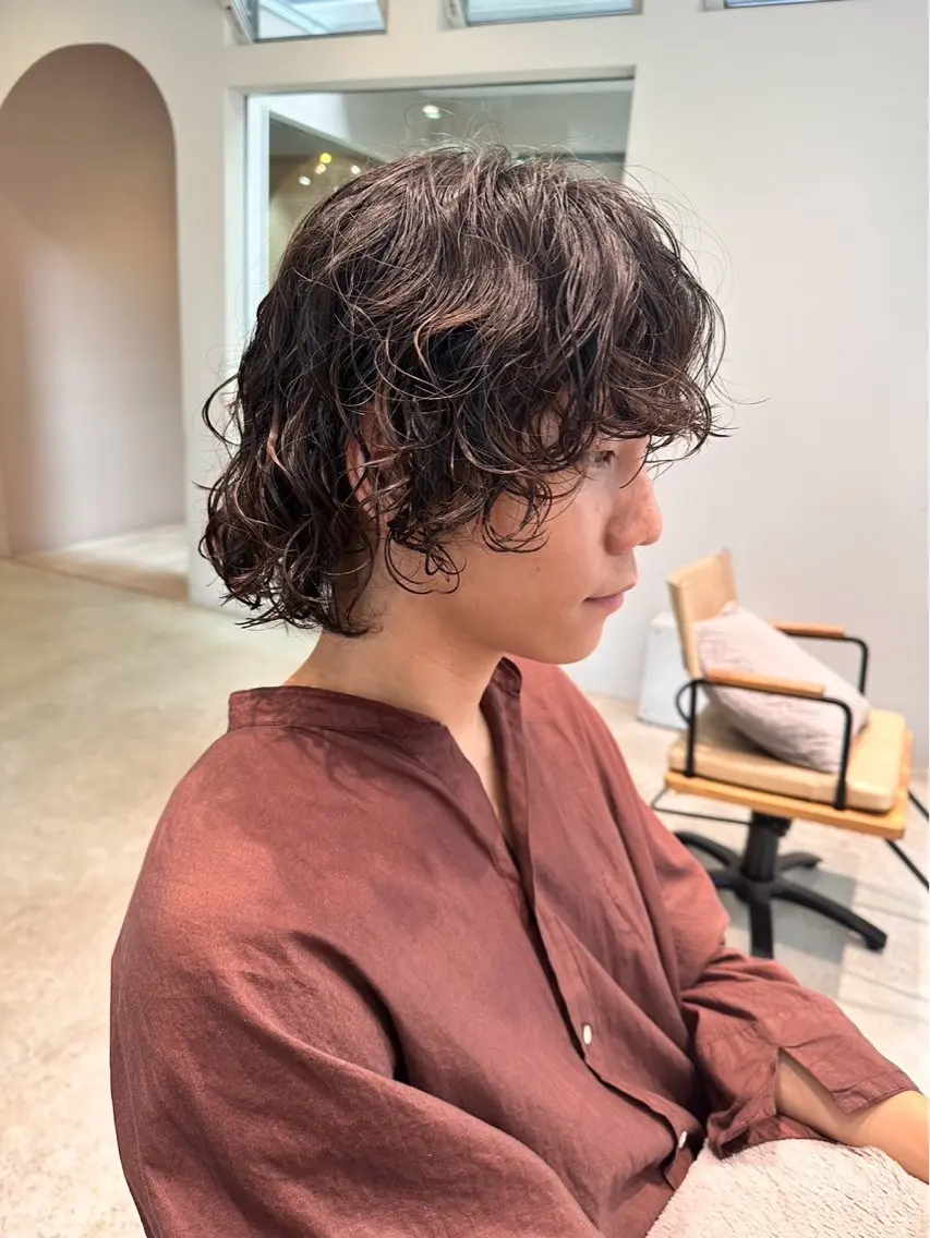 パーマ メンズ ramphy 柴原 夢奈のヘアスタイル