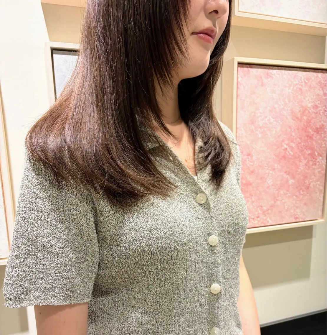 セミロング モデル様募集中 ✂️カギワダのヘアスタイル