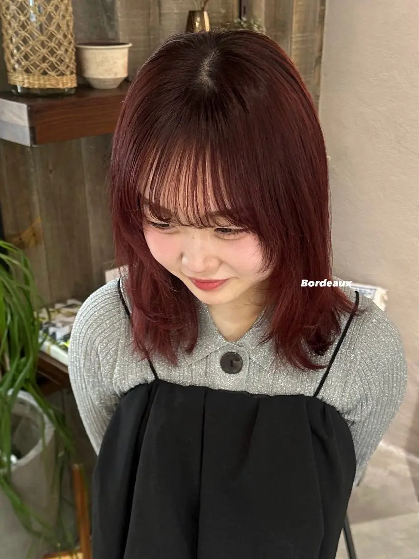 ミディアム カラー ヘアカラー トリートメント 暖色カラー/レイヤー 🌙 オノユリカのヘアスタイル