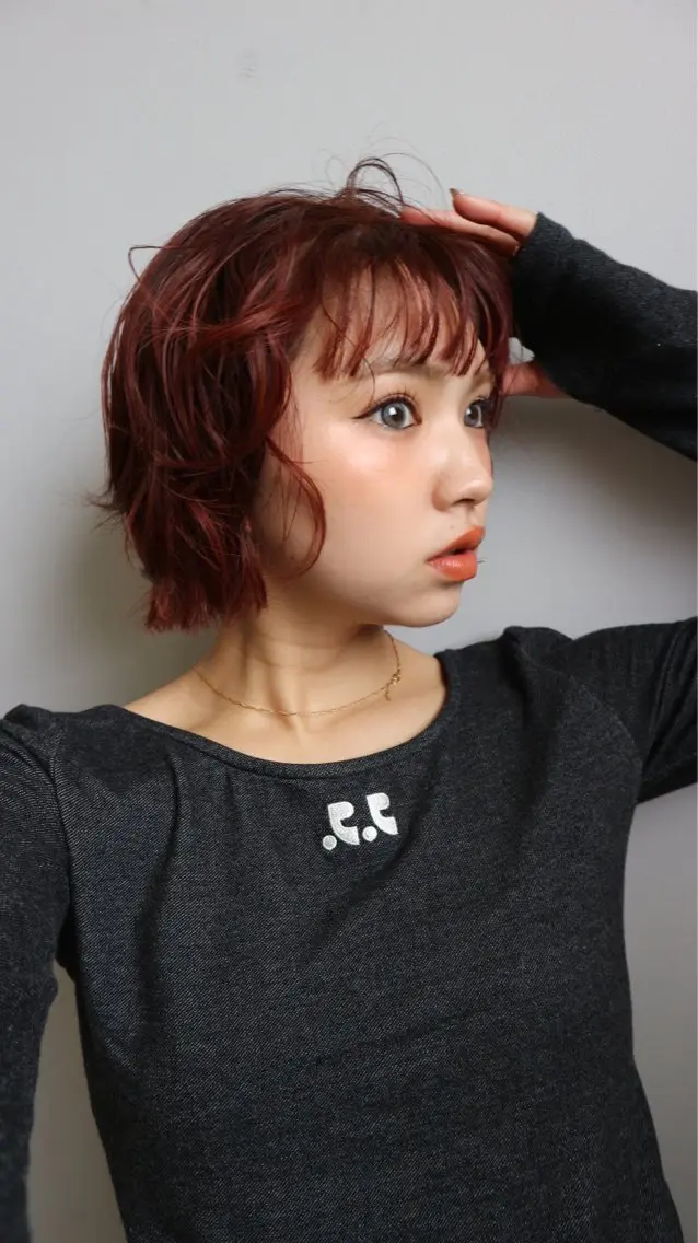 ショート カラー ボブ AKO .のヘアスタイル
