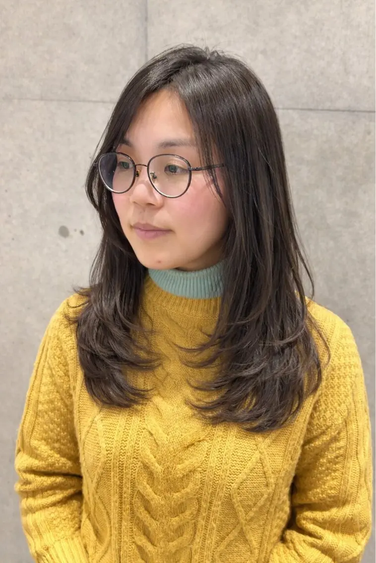 ロング カット 南 菜花のヘアスタイル