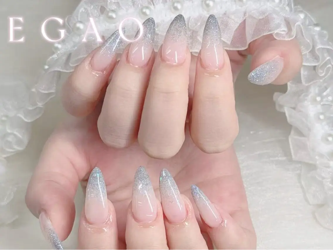 ネイル 長さ出し ジェルネイル 韓国ネイル マグネットネイル 持ち込み EGAO NAIL 錦糸町店のネイルデザイン