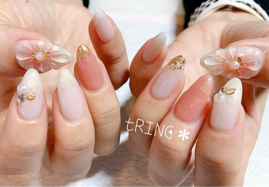 ネイル ハンドネイル tRING* しいの木台のネイルデザイン