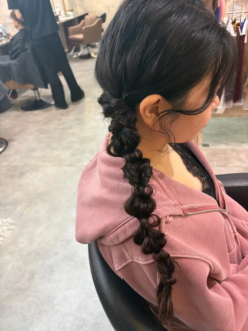 ロング ヘアセット 前田 みのりのヘアスタイル