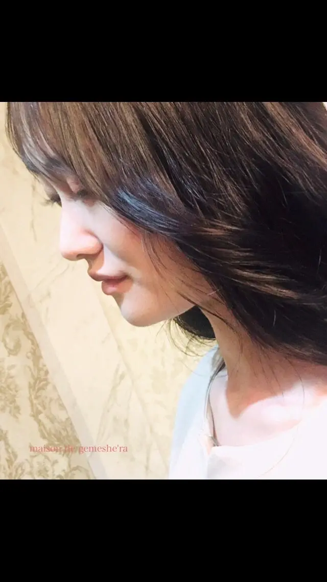 ロング 顔周りカット 髪質改善 🗝髪質改善×カット 🪄Ji_yeongのヘアスタイル