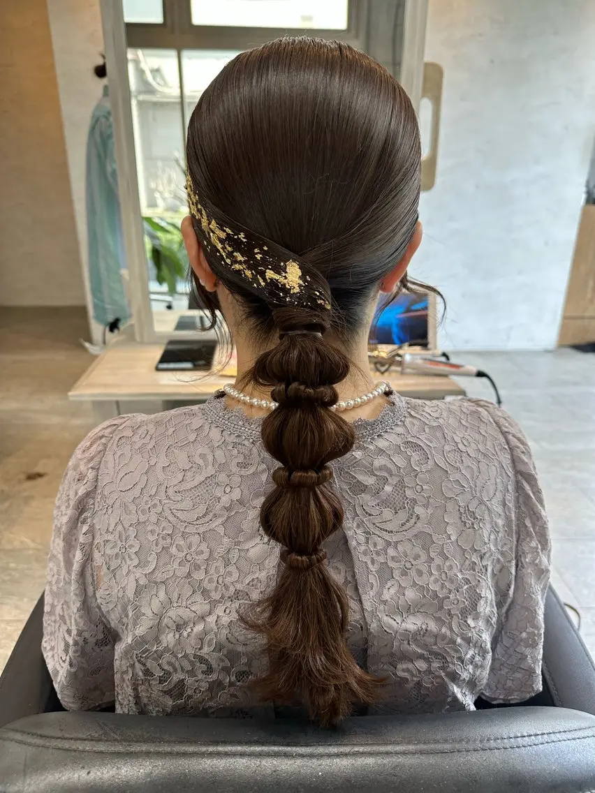 ロング ヘアアレンジ はやしほのか| ヘアセット×カラーのヘアスタイル