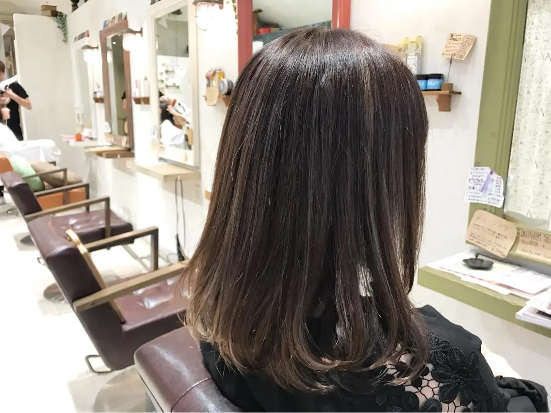 ミディアム カラー ハイライトカラー ハイライト メンズ指名多数!! 田島史也のヘアスタイル