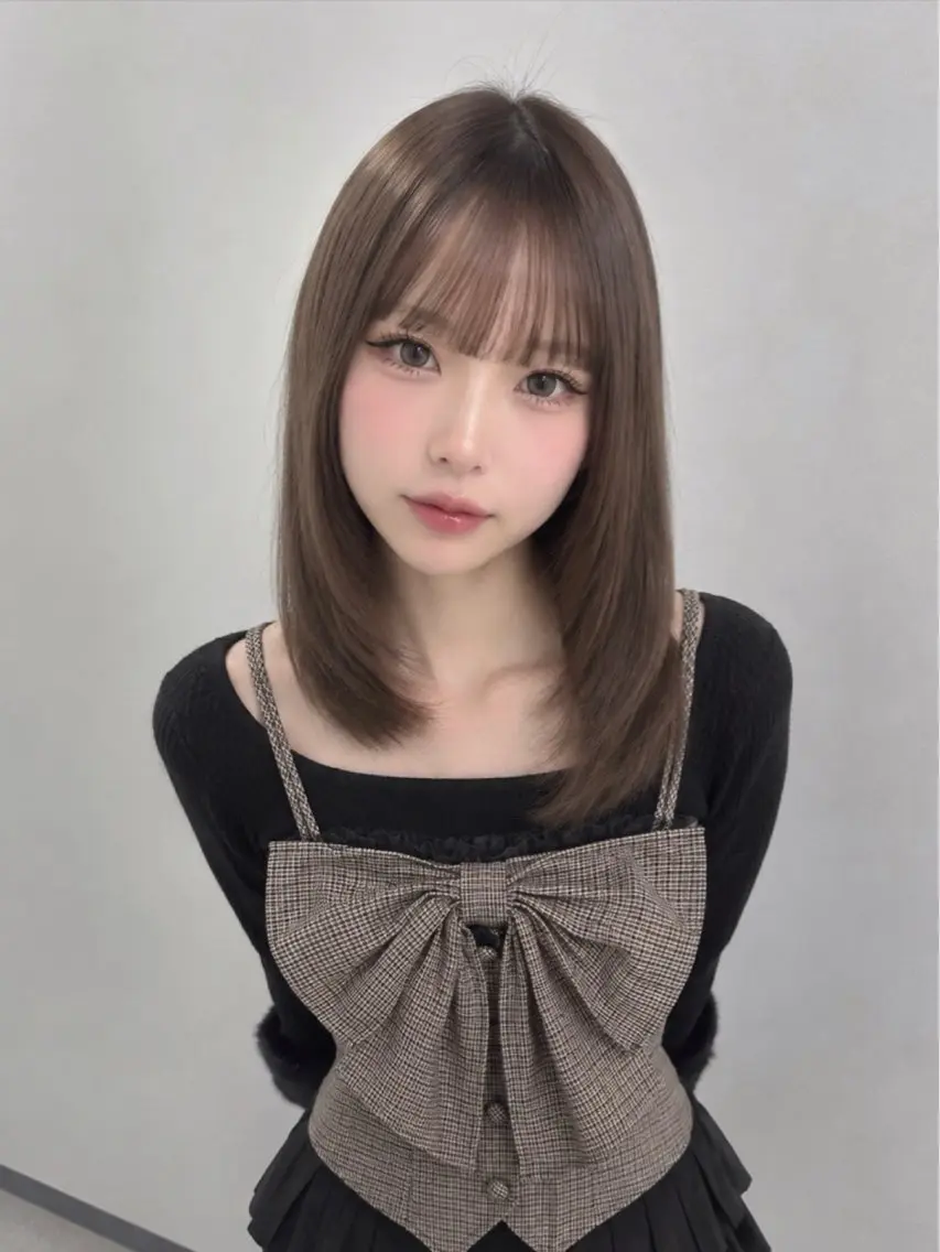 ミディアム カラー ヘアカラー Miyu/モデル募集 /京都烏丸・四条大宮のヘアスタイル