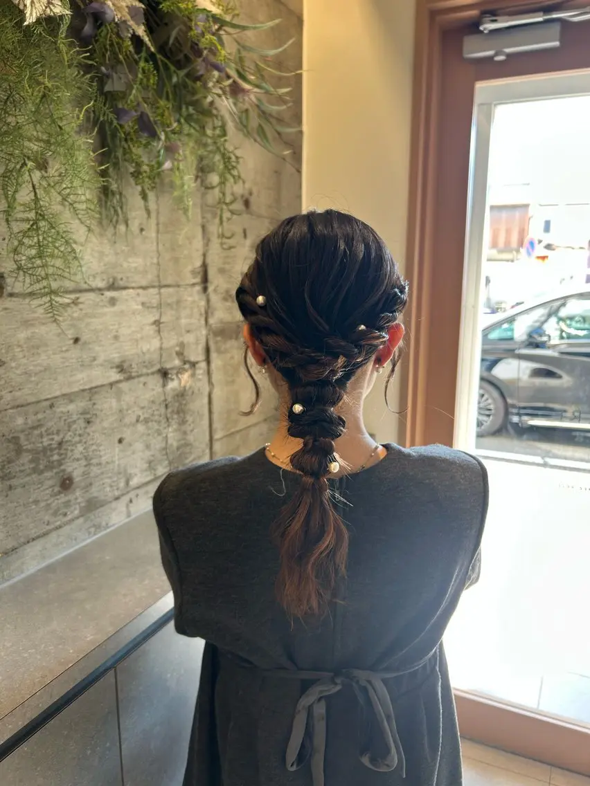 ロング ヘアアレンジ MAISON ema 🩵笹野 希里香のヘアスタイル