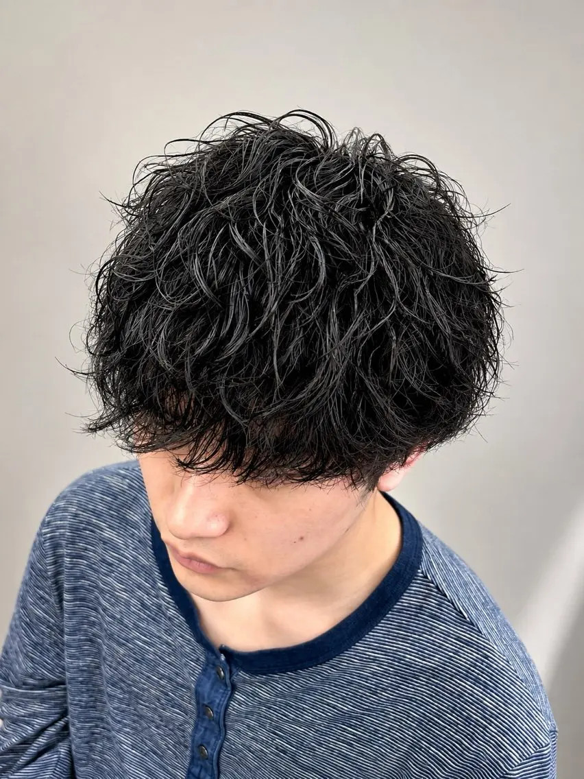 パーマ メンズ 【メンズ特化】 横浜美容師kuのヘアスタイル