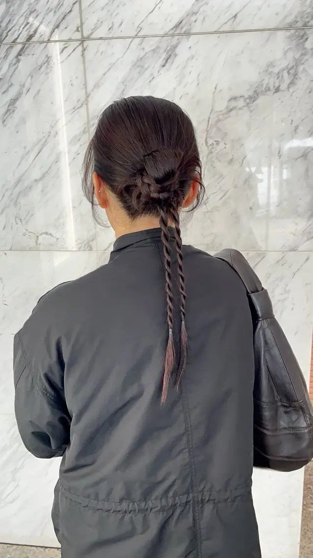 特別な日のヘアセットの写真