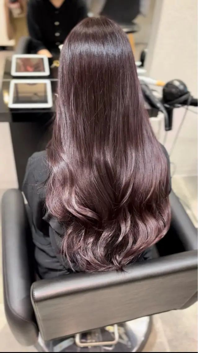 セミロング カラー カット ヘアカラー トリートメント ナチュラル韓国ヘア 🇰🇷塚田凌太のヘアスタイル