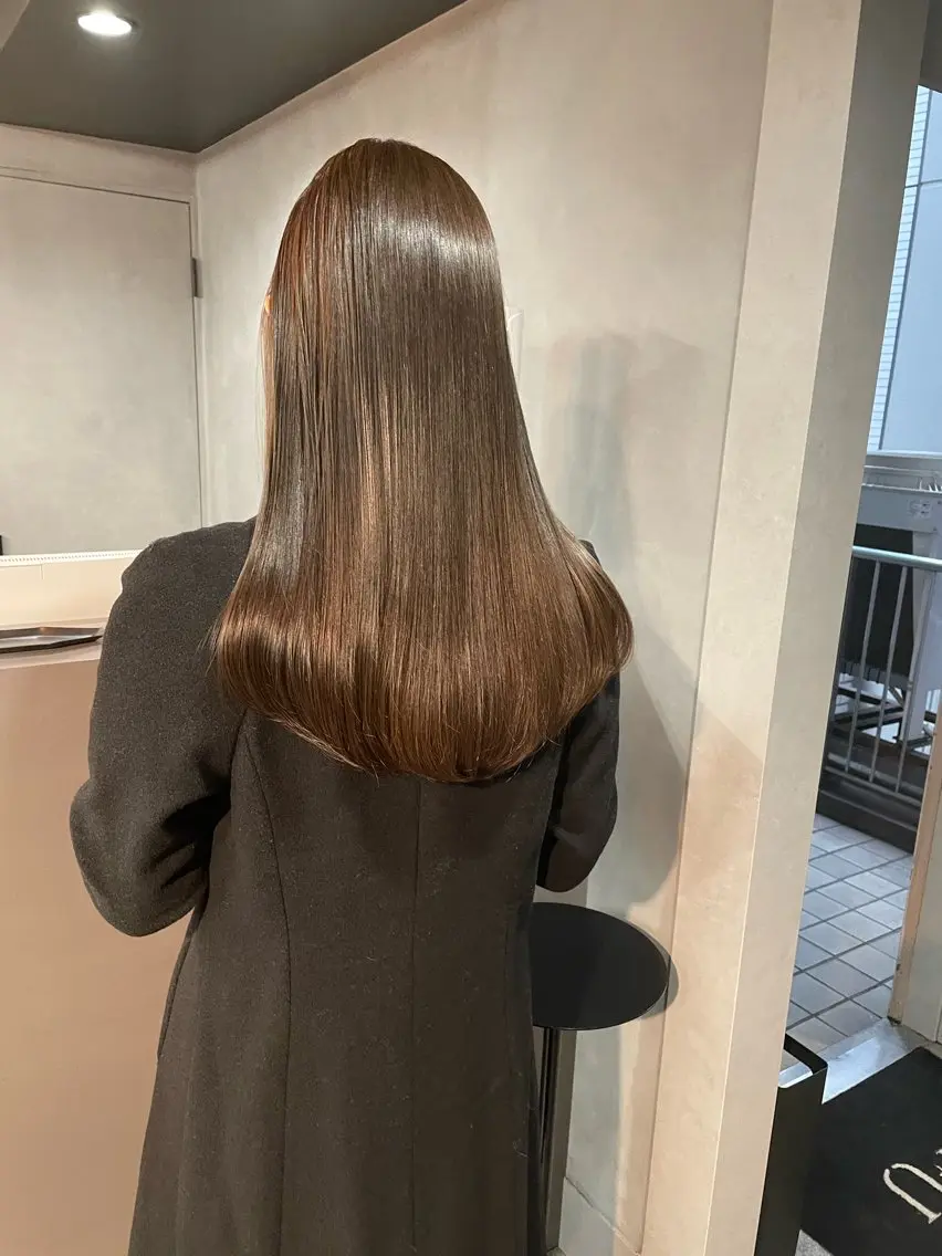 セミロング 髪質改善 トリートメント 岡田 大樹のヘアスタイル