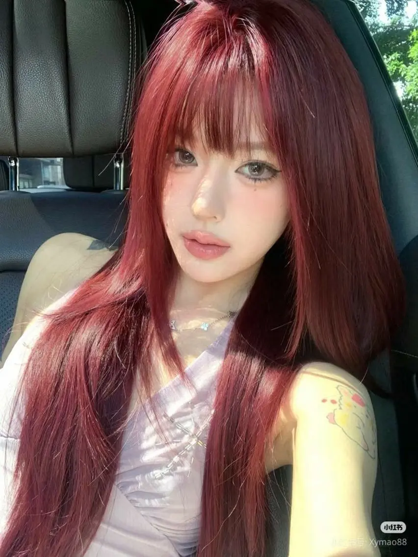 カラー ヘアカラー トリートメント ヘッドスパ ヘアセット 透明感×暖色カラー 🍒𝐘𝐮𝐤𝐚のヘアスタイル
