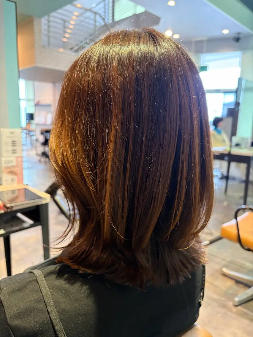 ミディアム カット カットモデル RURUのヘアスタイル