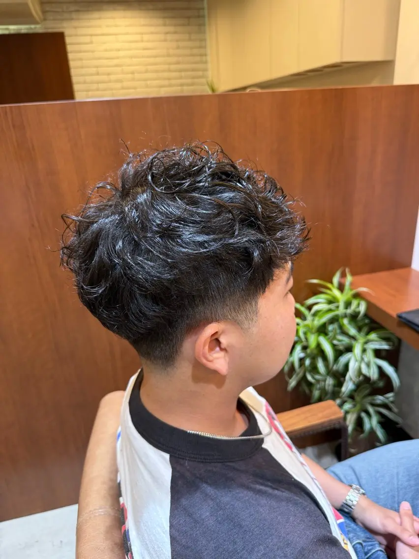 パーマ メンズ カット パーマ 平河 良太のヘアスタイル