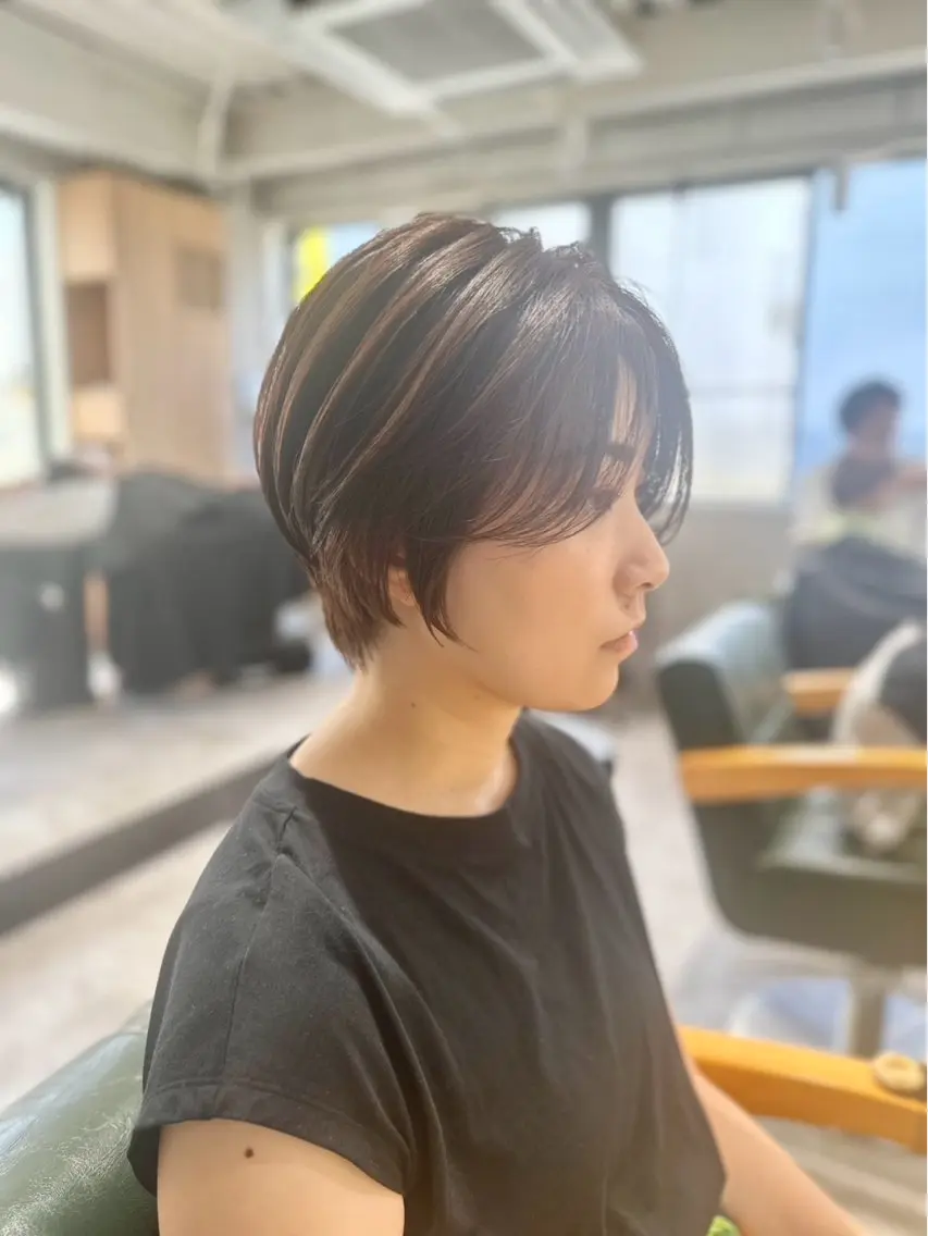 ショート カラー カット 茅ヶ崎/縮毛矯正/ ソノカのヘアスタイル