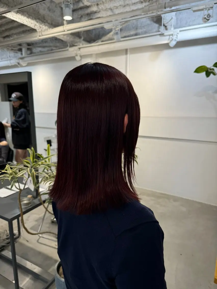 セミロング カット ヘアカラー トリートメント 新宿/顔周りカット +レイヤー=しずく♩のヘアスタイル
