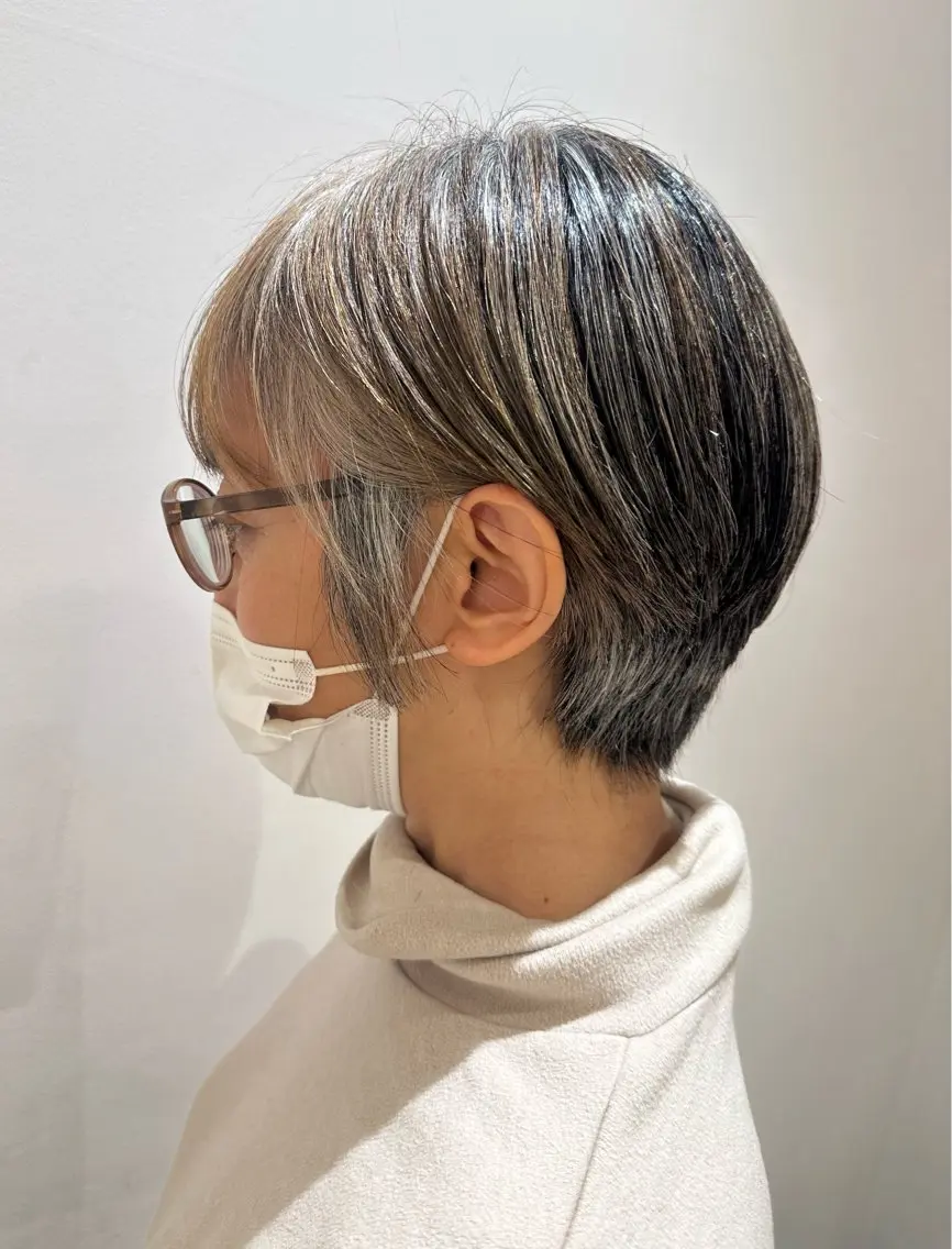 ショート ハンサムショート ベリーショート ボブ ショートヘア 松浦 麻衣のヘアスタイル