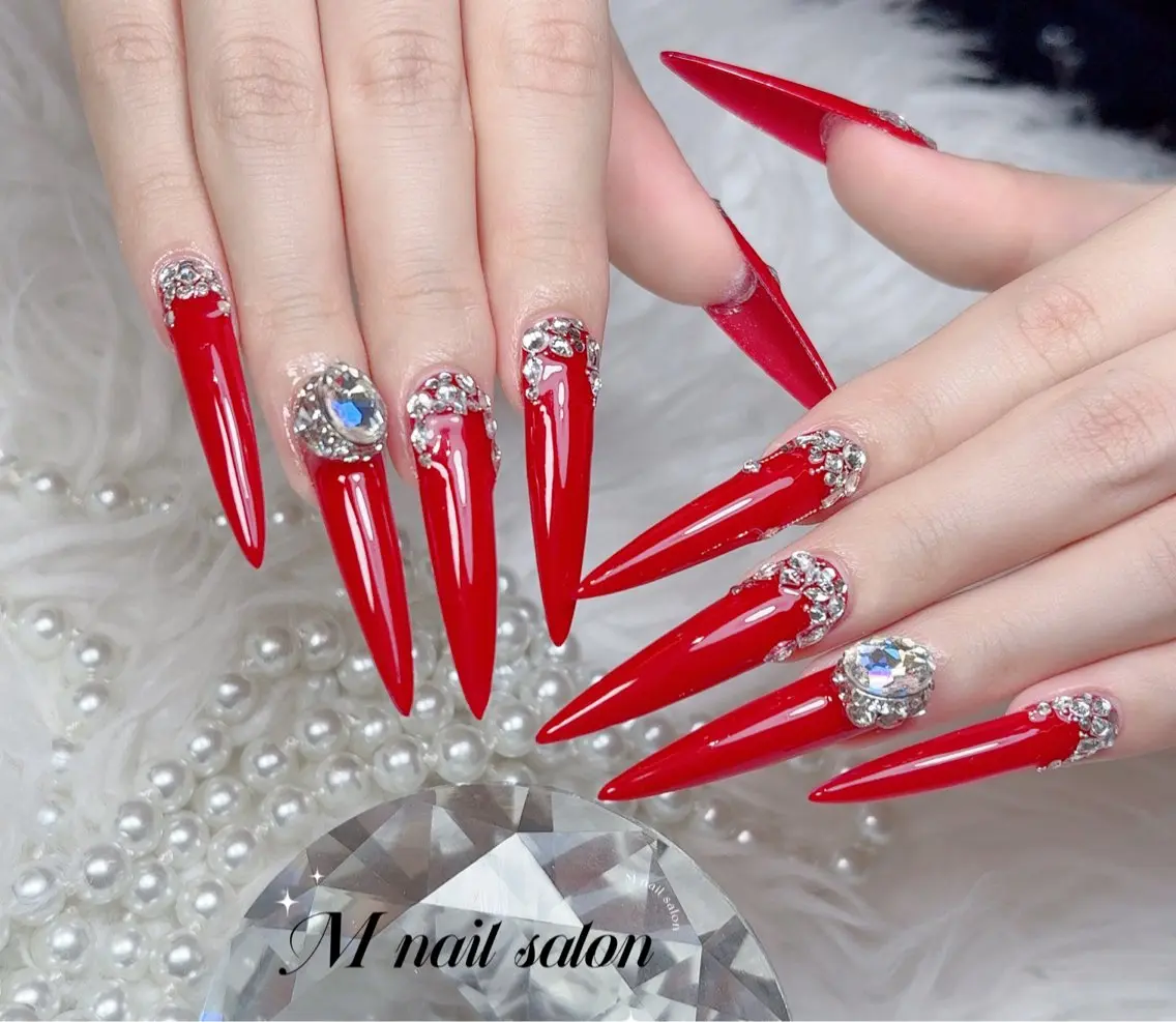 ネイル ハンドネイル M🌷nail 長さだし専門店のネイルデザイン