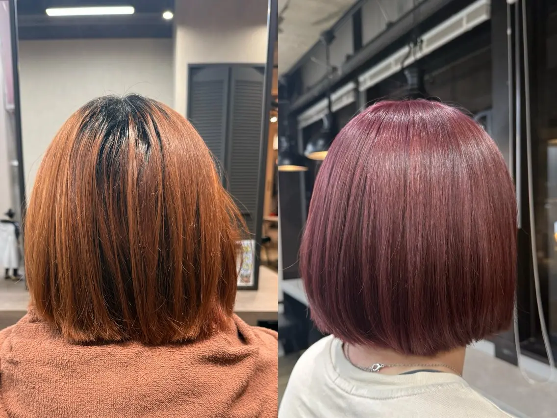 カラー ヘアカラー ルシ🎨/ハイトーン 個性派/グレージュのヘアスタイル