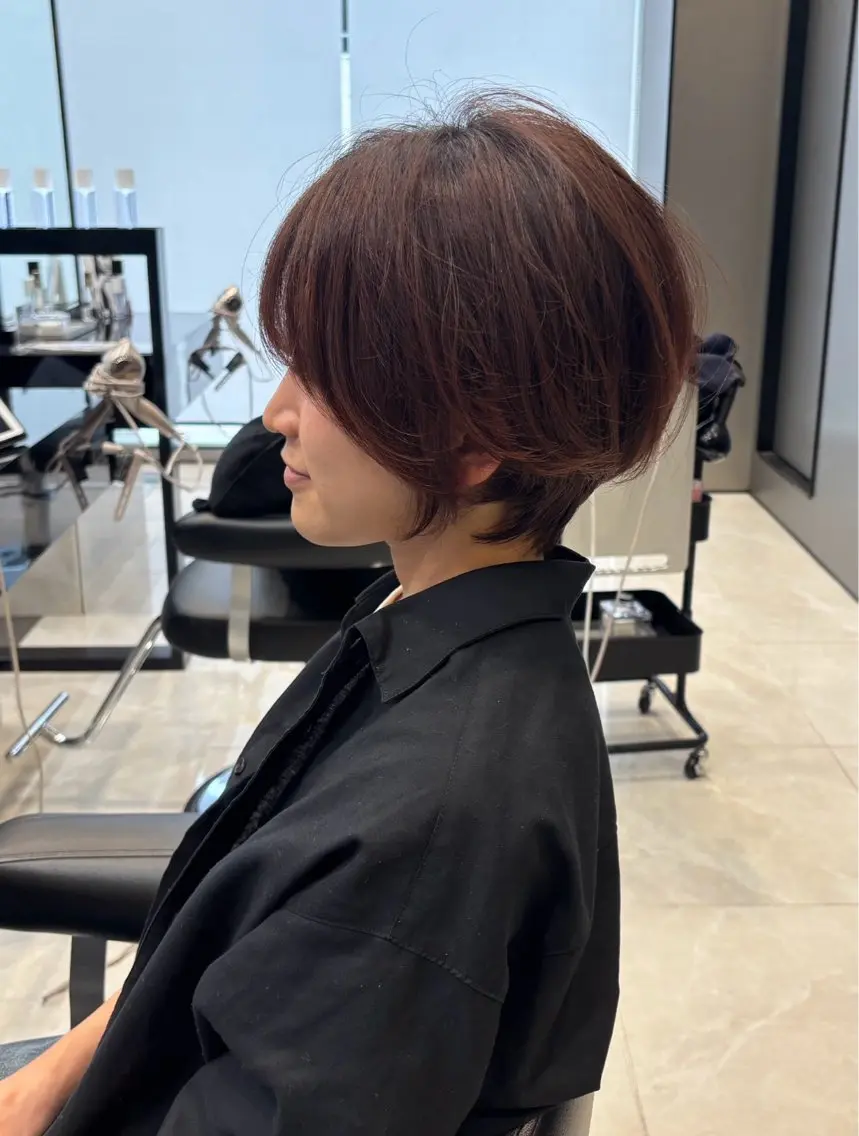 ショート 丸みショート ショートヘア mai/天神美容室 【丸みショート】のヘアスタイル