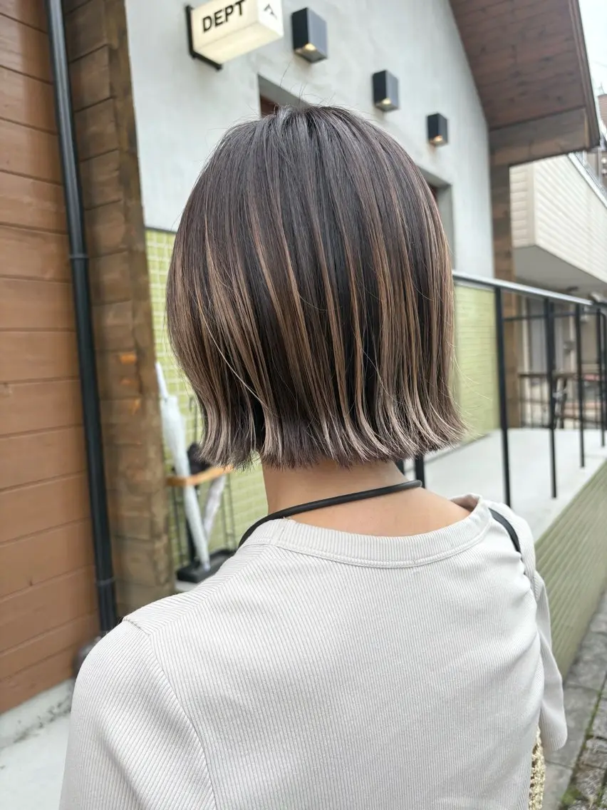 ショート カラー デザインカラー ボブ 五十嵐 雄毅のヘアスタイル