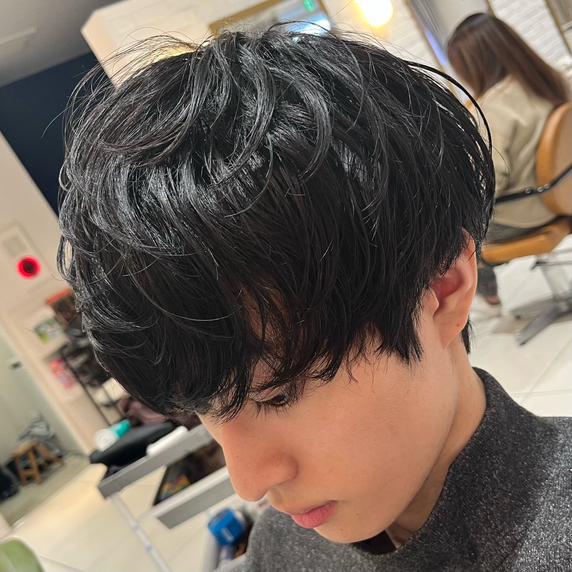 パーマ メンズ メンズパーマ 三条メンズパーマ⚽️ 髙井　陽のヘアスタイル