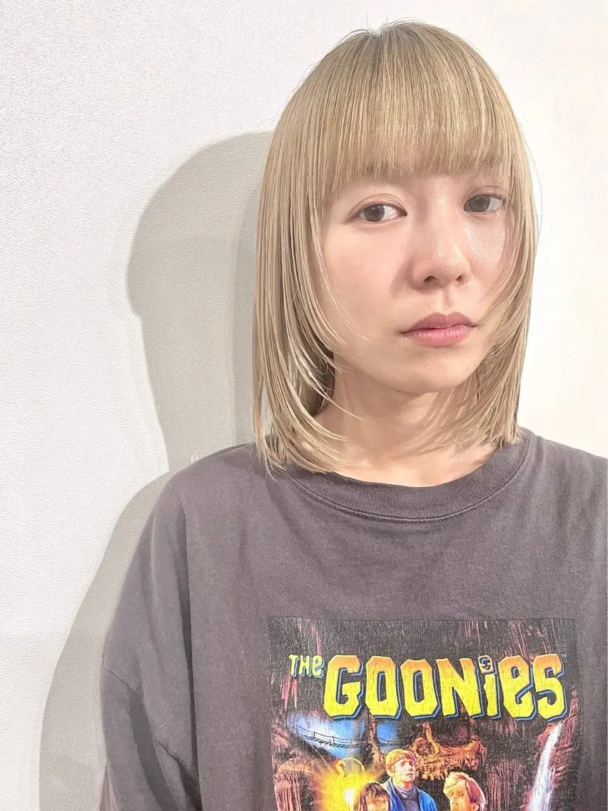 ミディアム 番口 真七斗のヘアスタイル