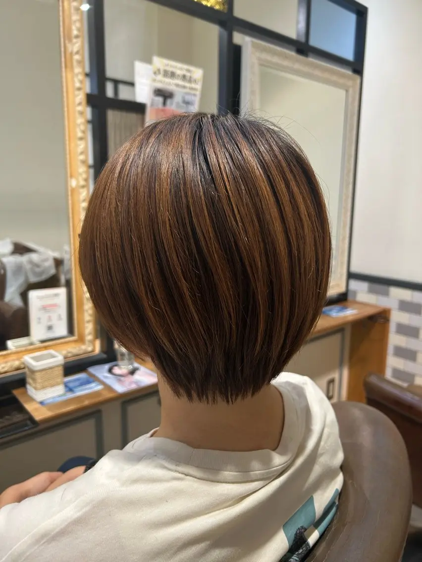 ショート ショートヘア カット たけだゆうほ♪ ブリーチ/インナーのヘアスタイル