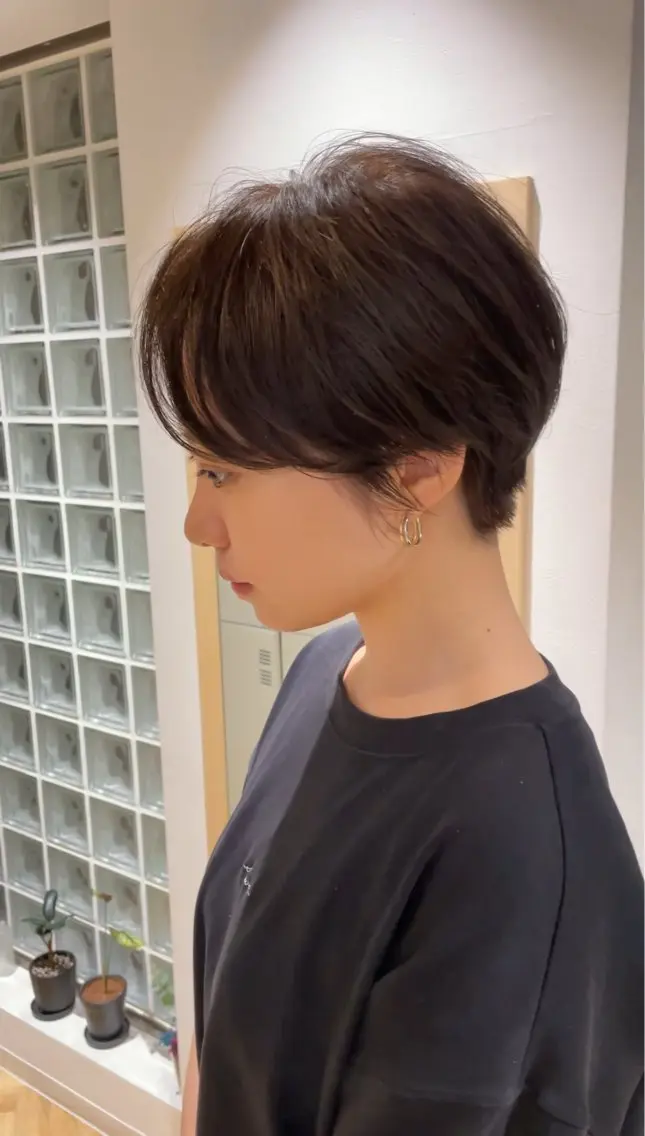 ショート カラー ショートボブ ボブ ショートヘア 表参道【髪質改善】 宮嶋勇太のヘアスタイル