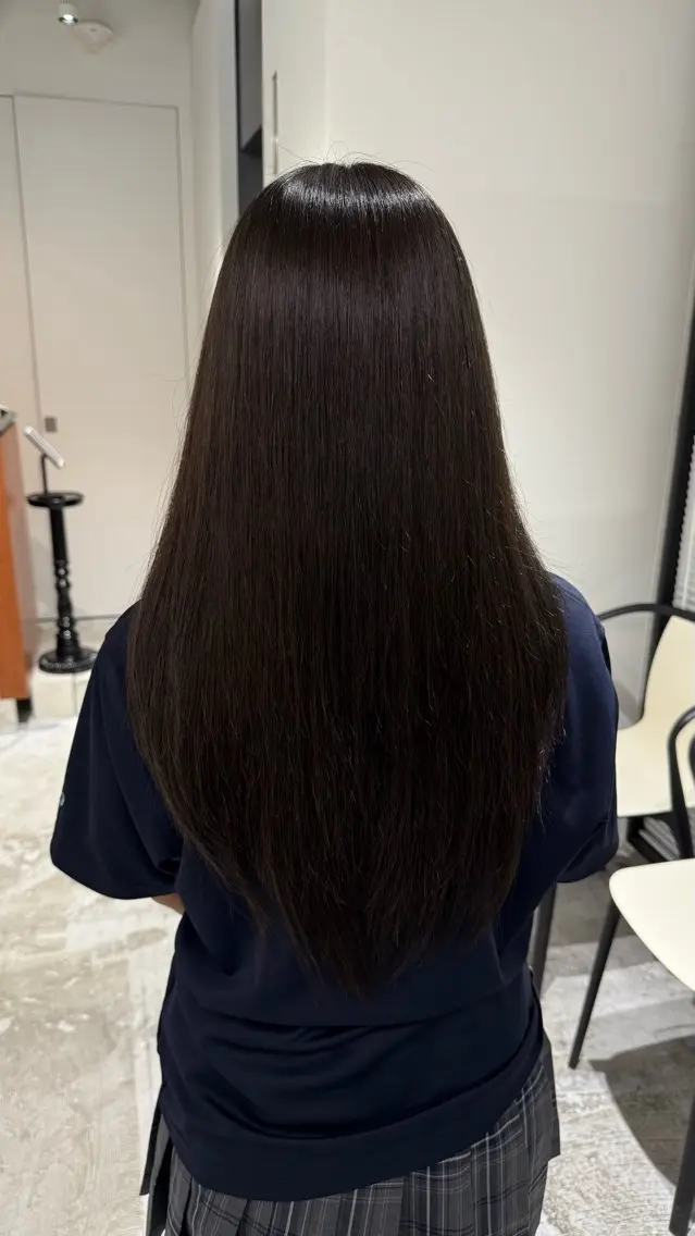 カラー ヘアカラー トリートメント ヘアセット 秋永 鈴のヘアスタイル
