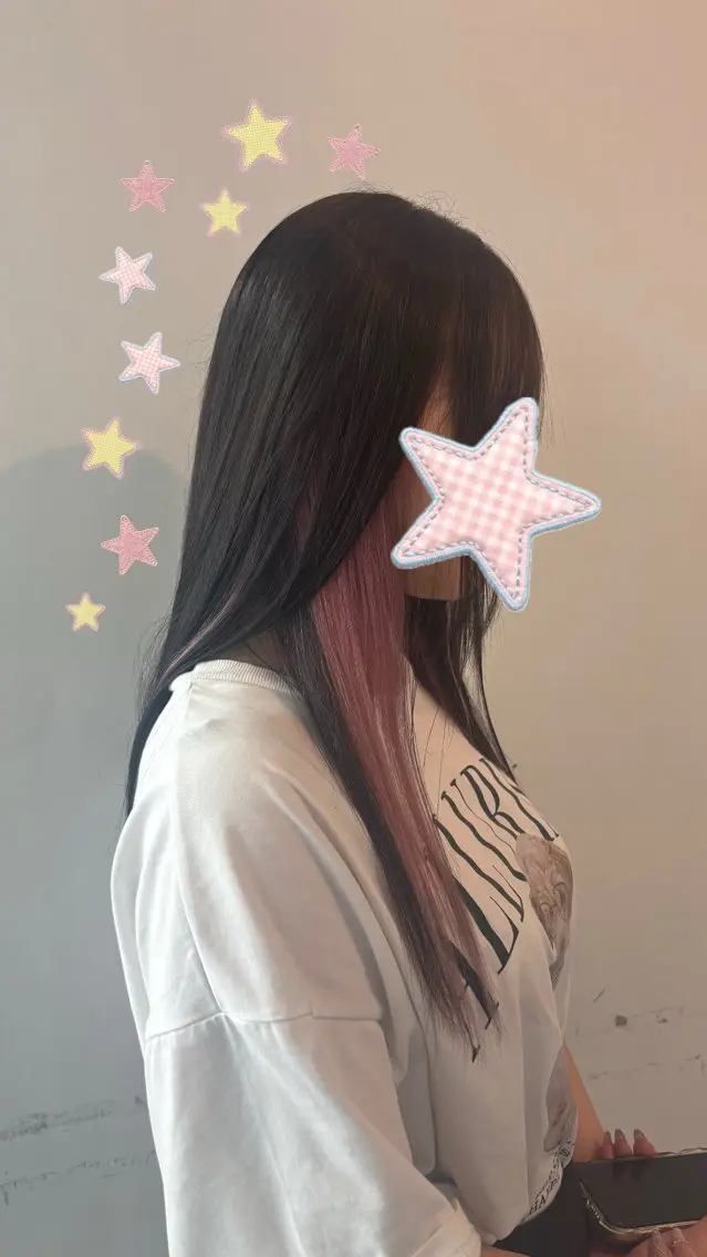 ブリーチあり インナーorアンブレラカラーの写真