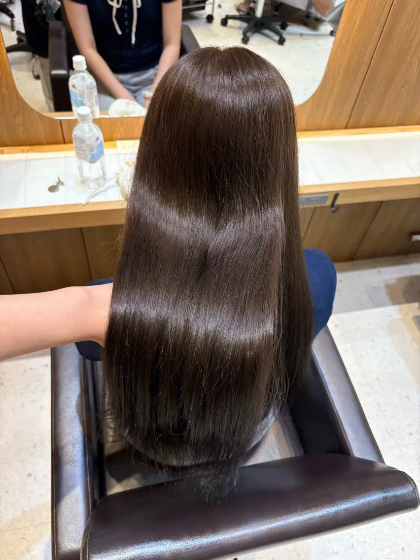 ロング ヘアカラー ❤️【暖色カラー】/ HARUKA🍒❤️のヘアスタイル