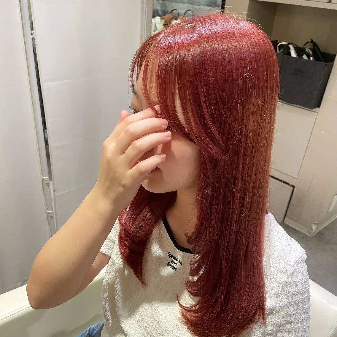 セミロング レイヤーカット yurika 🎀のヘアスタイル