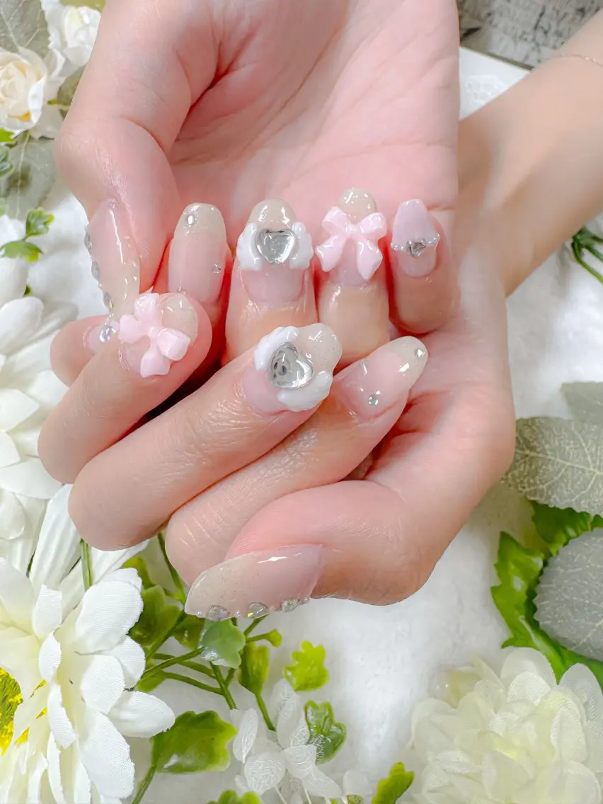 🎀持ち込みデザインネイルの写真