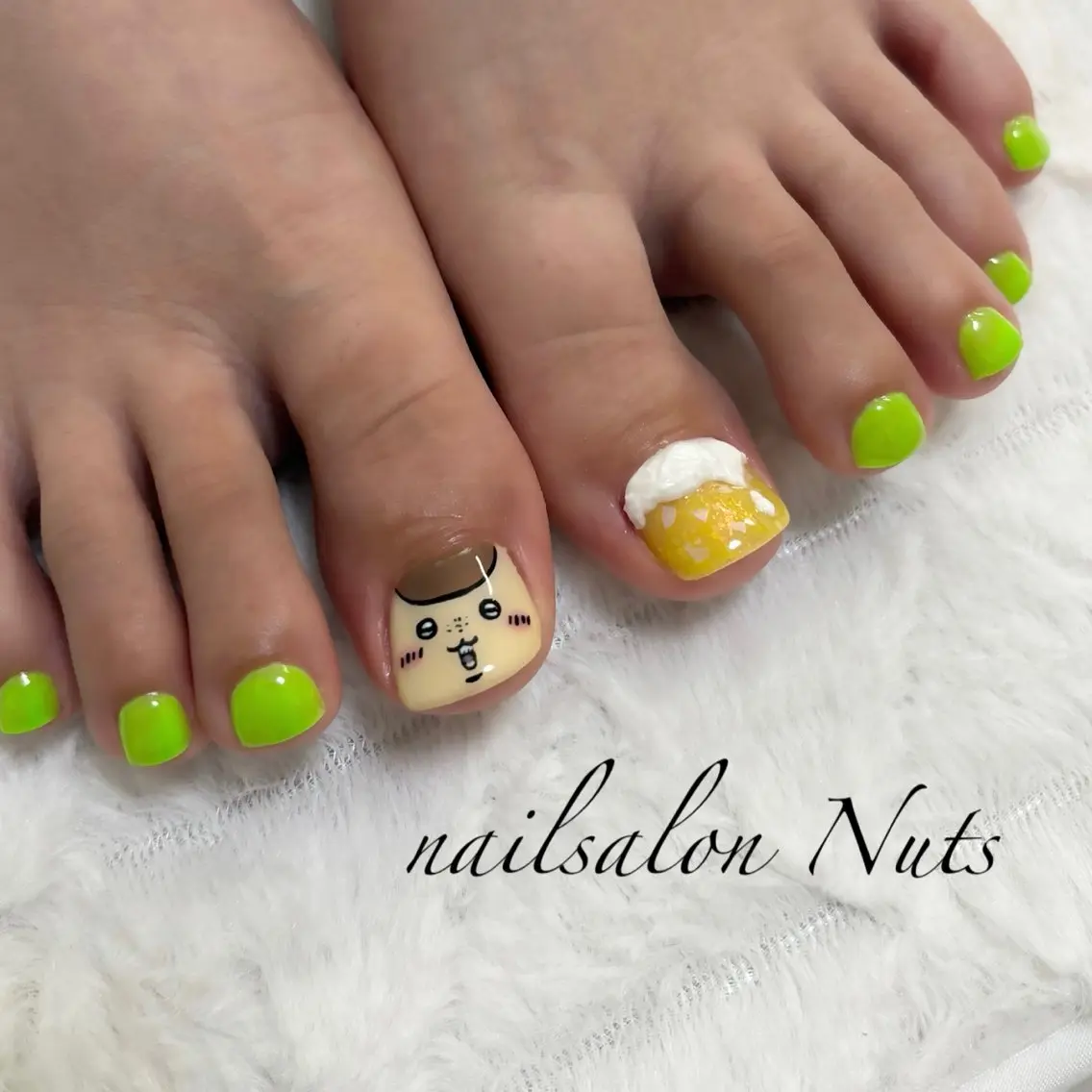 ネイル フットネイル nailsalon Nutsのネイルデザイン