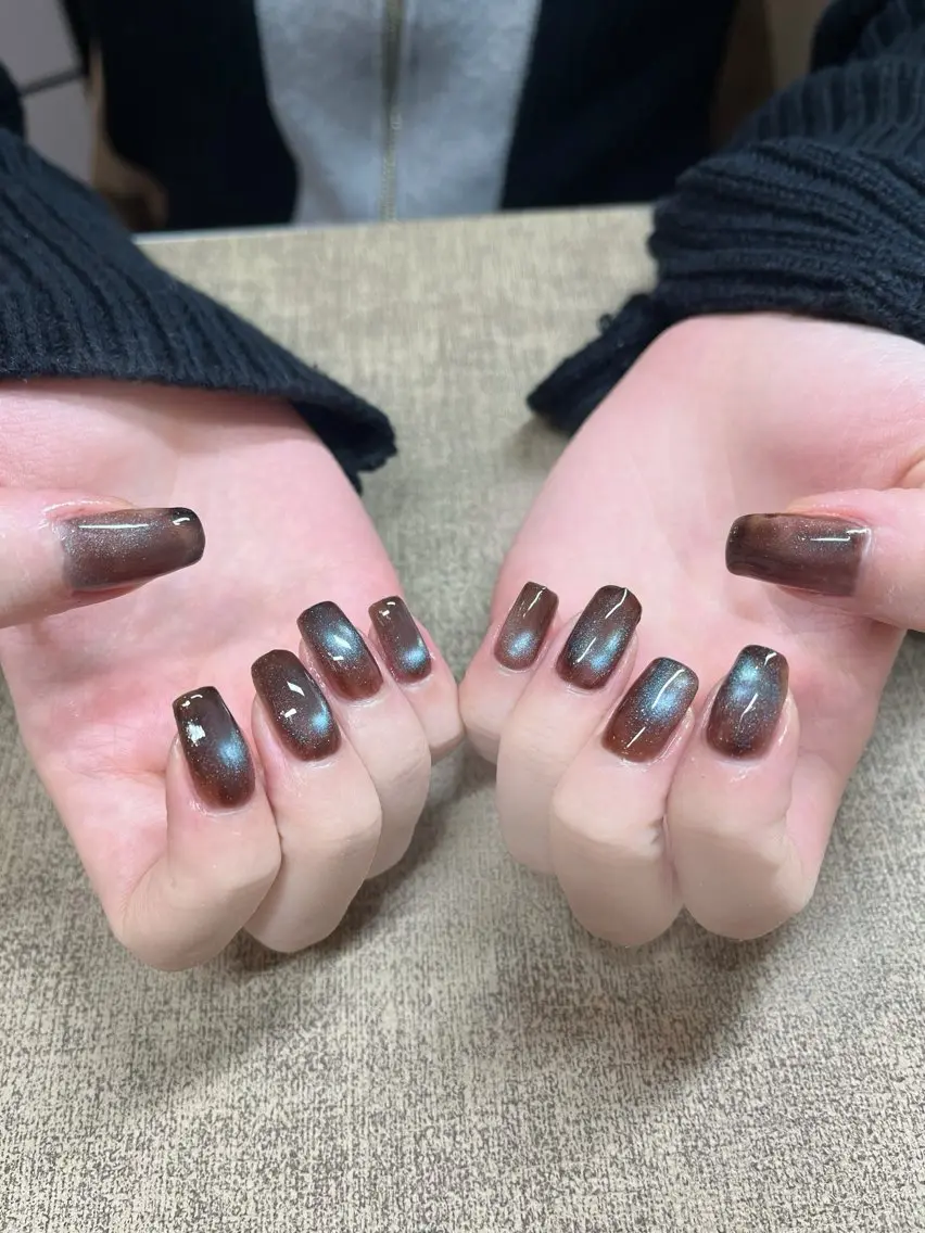 ネイル ラメ(グリッター) マグネットネイル Nail Salon HARUのネイルデザイン