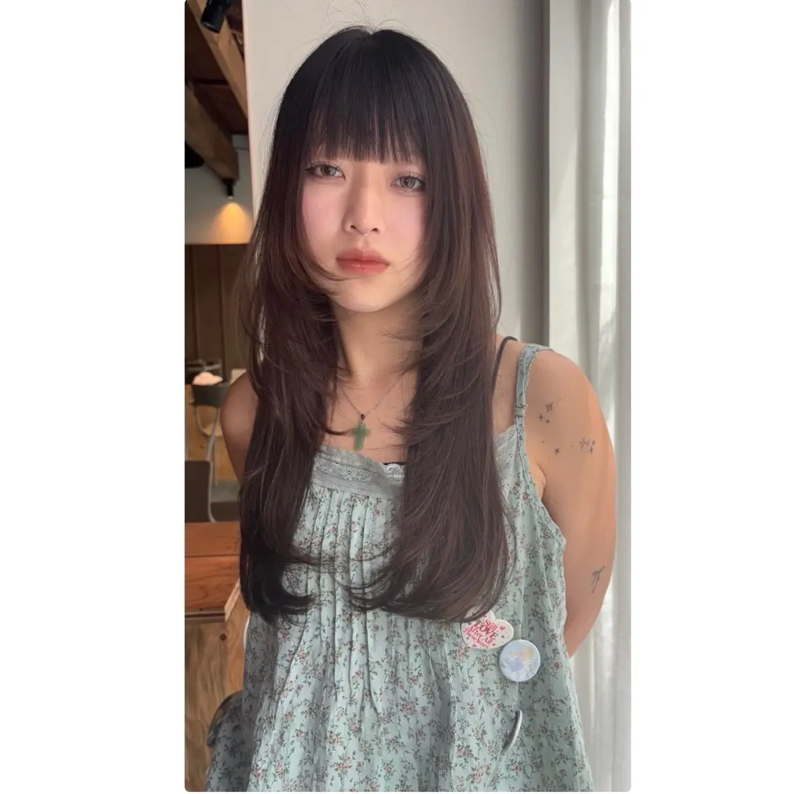 ロング カット ヘアカラー 三浦 ふたばのヘアスタイル