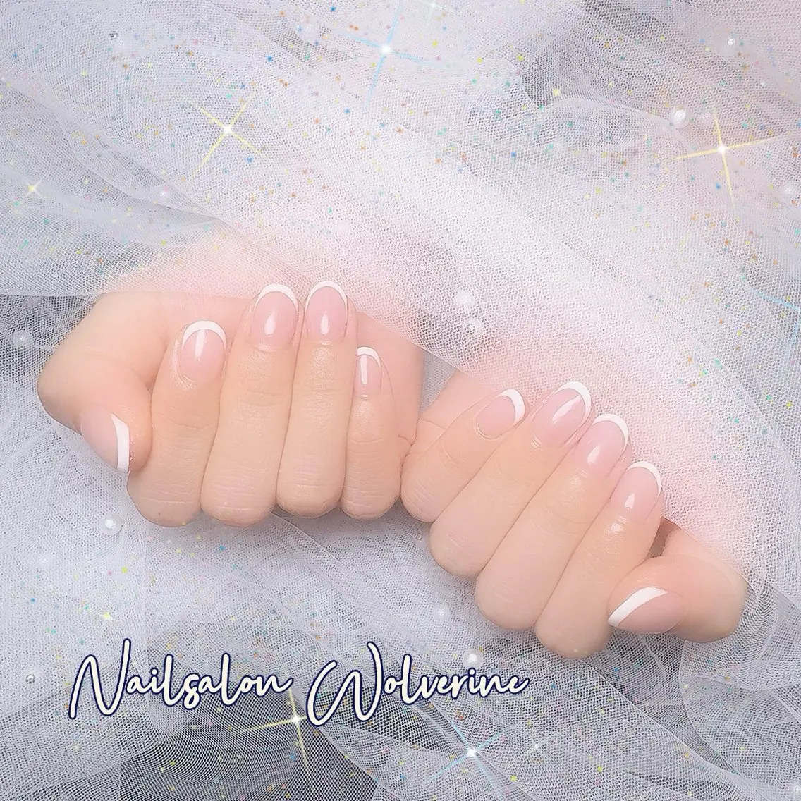 【ハンド】オフ込み☆ベース色込み/フレンチネイル¥5,500の写真