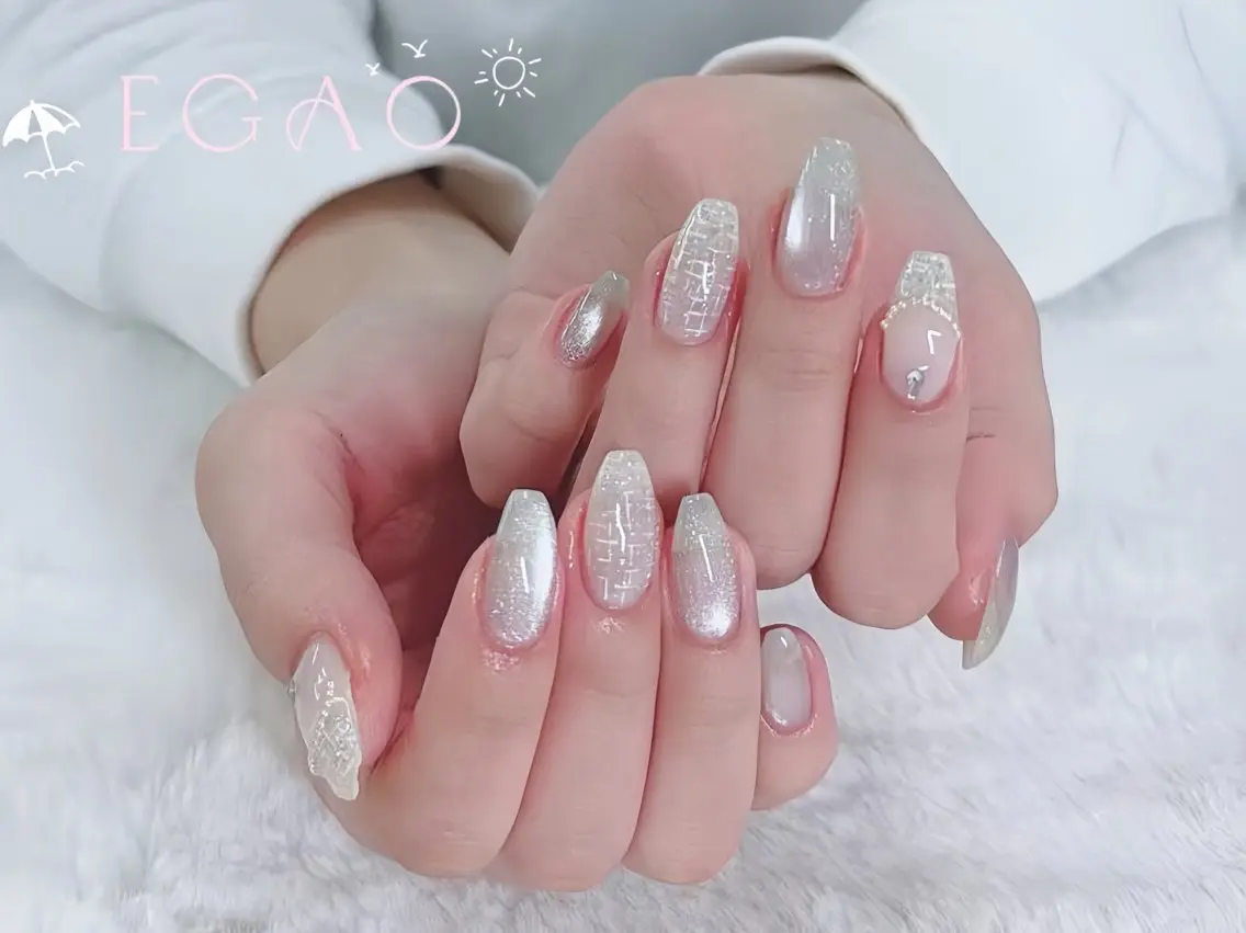 ネイル アートネイル フットネイル フレンチネイル ジェルネイル グラデーション ハンドネイル EGAO NAIL 錦糸町店のネイルデザイン